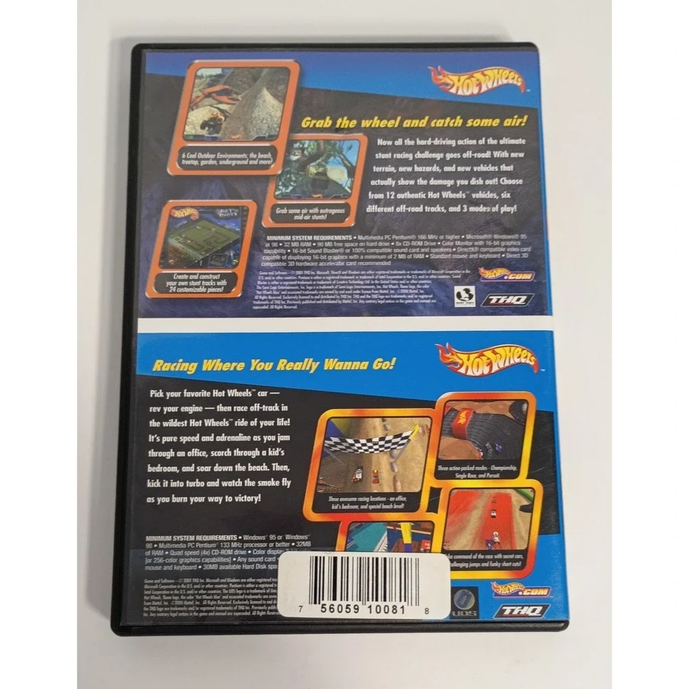 Hot Wheels Stunt Track‎ Driver 2 & Micro Racers PC Fun & Learning Game CD-ROM
